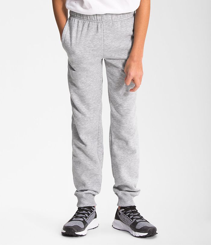 The North Face Camp Fleece Jogger Boys Bottoms Light Grey 547138-FUO